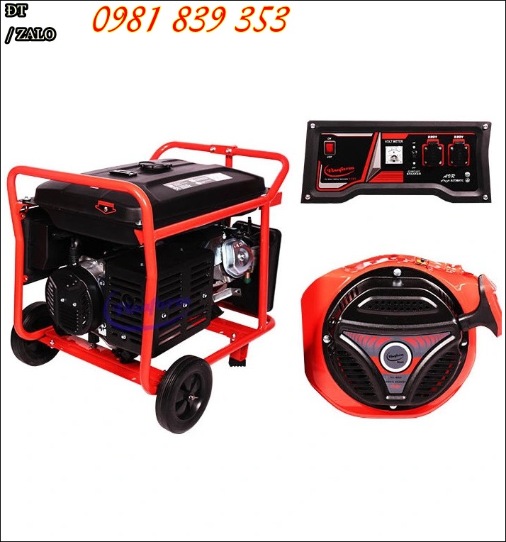 Máy phát điện chạy xăng 5kw vinafarm vn-mpd-7500d dễ khởi động