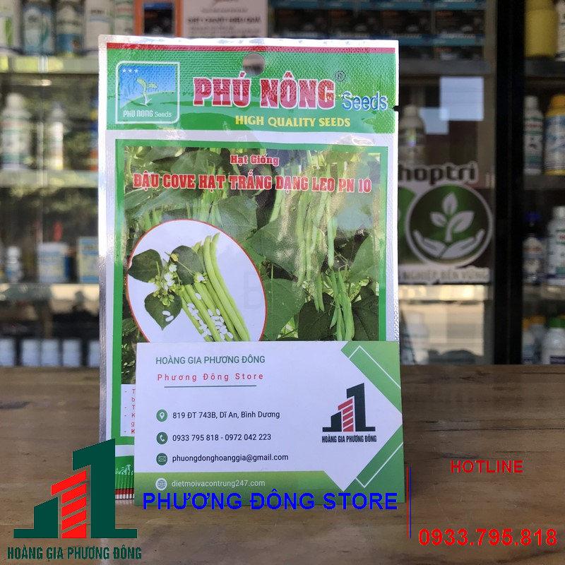Hạt giống đậu Cove hạt trắng dạng leo-10g