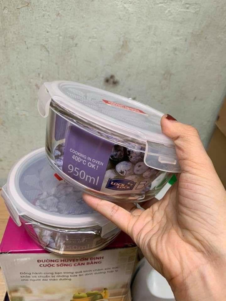 THỐ THUỶ TINH CAO CẤP LOCK&LOCK 950ML
