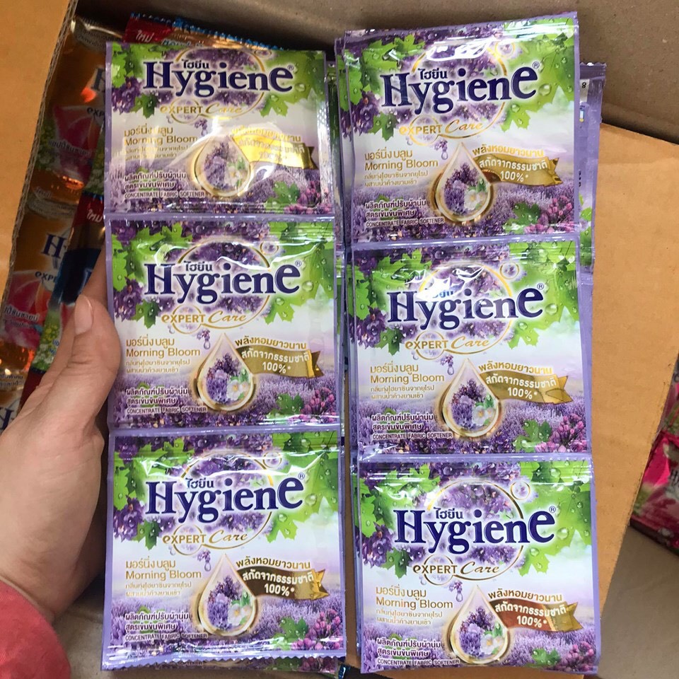 COMBO 10 DÂY Nước Xả Vải Đậm Đặc Hygiene Thái Lan (1 DÂY 12 GÓI)