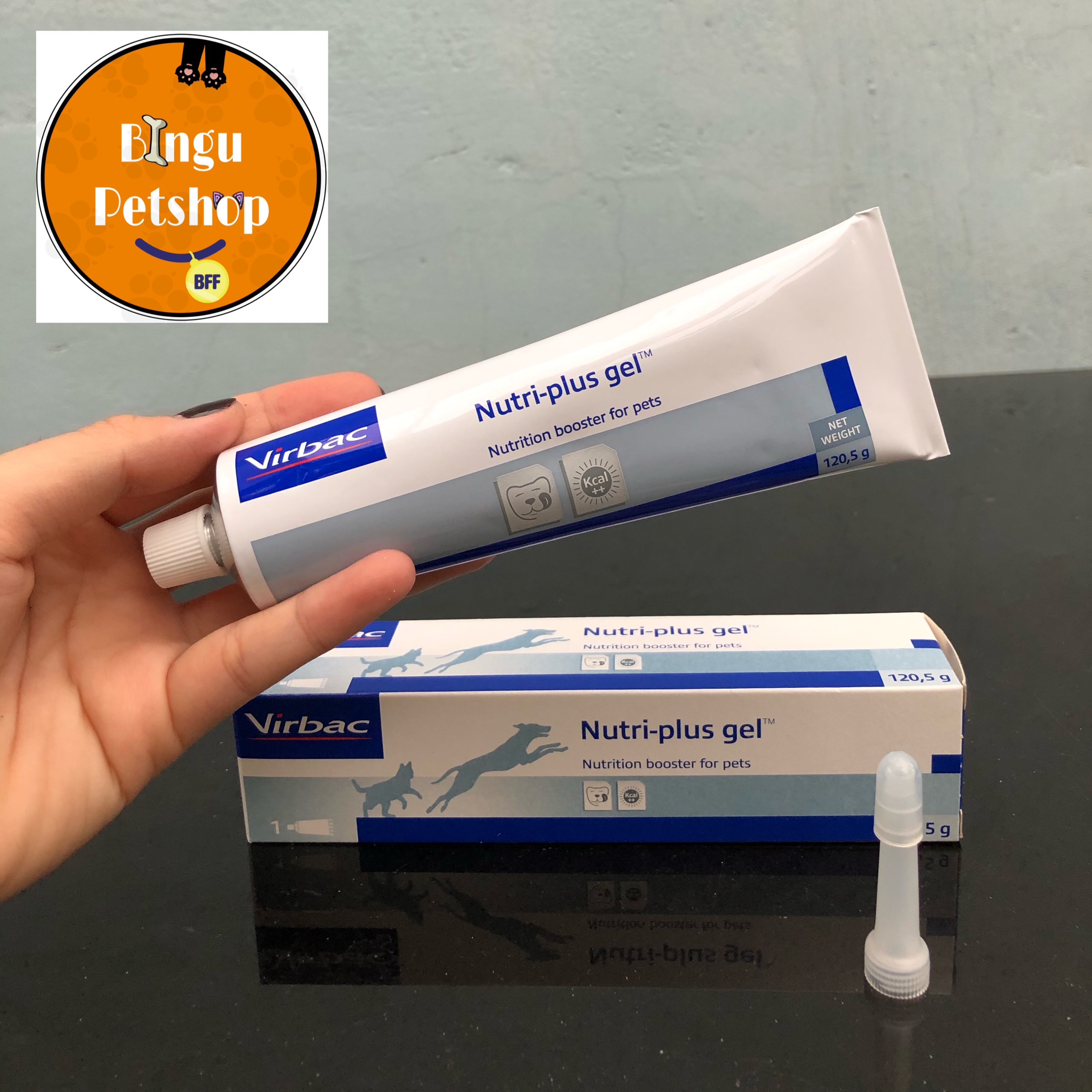 (Hình tự chụp) Nutri plus gel- gel bổ sung dinh dưỡng cho chó mèo nhập khẩu Pháp - đặc biệt thú kén ăn và thú đẻ
