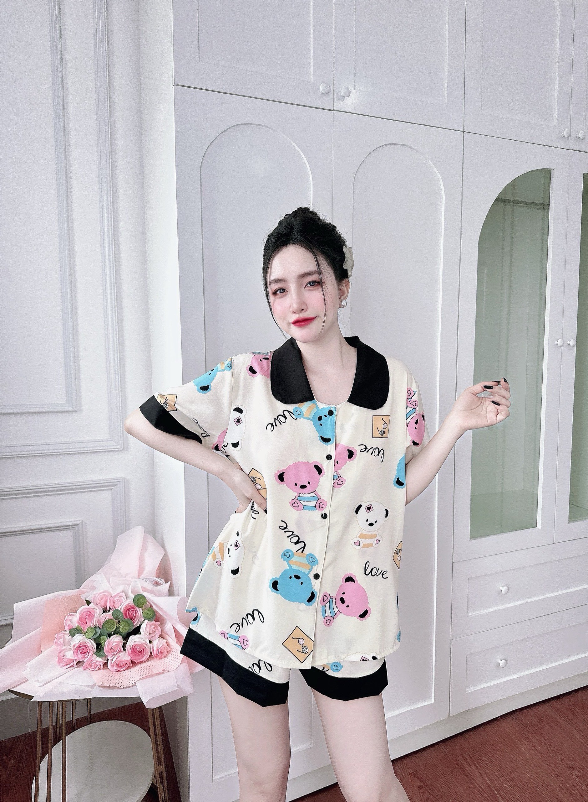 Đồ Bộ Ngủ Nữ Đùi Lụa Nhật Bigsize 50-100kg Mặc Nhà
