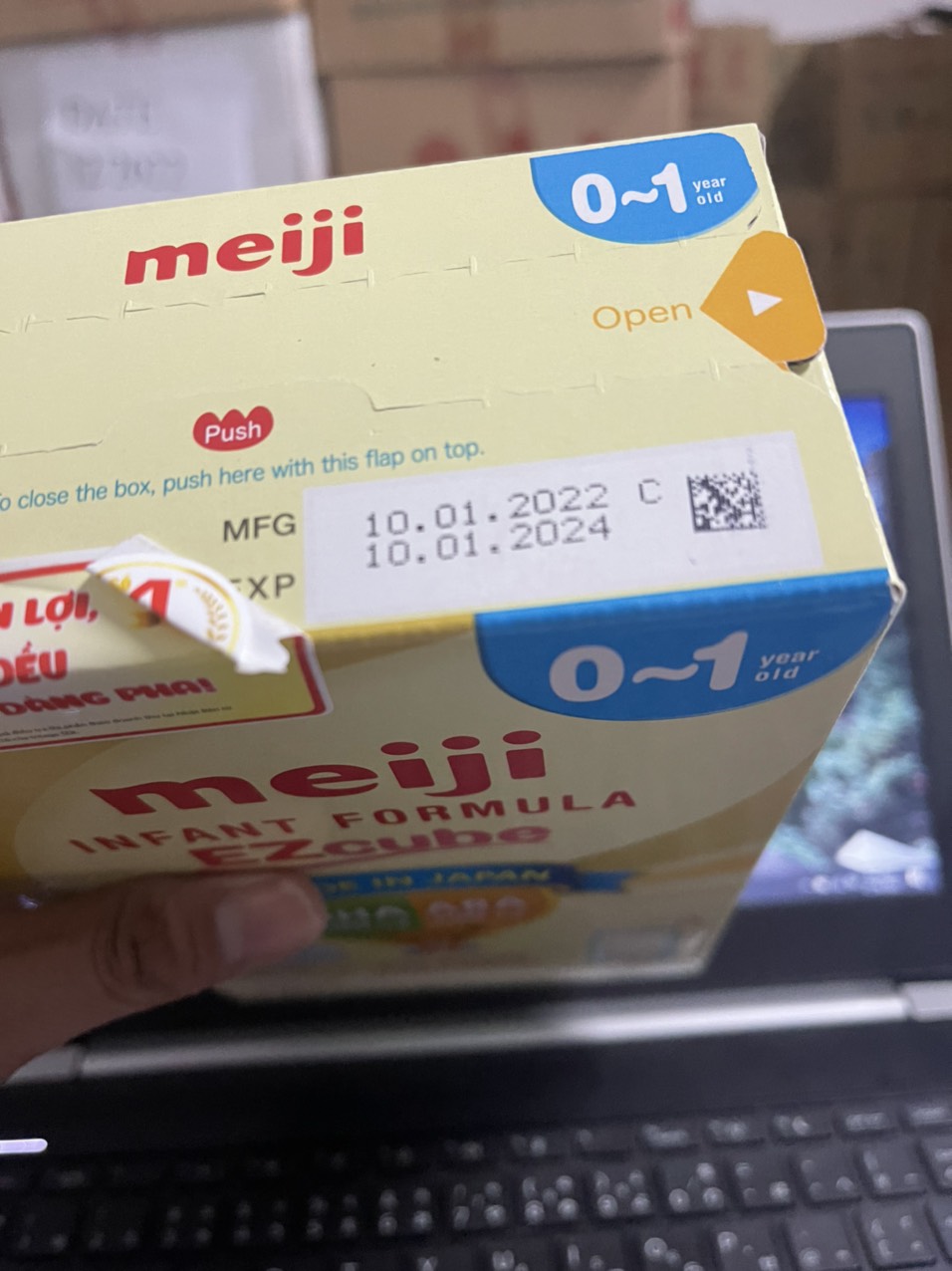 Sữa Meiji Thanh 0-12 tháng mẫu mới ( nhập khẩu chính hãng ) 432g