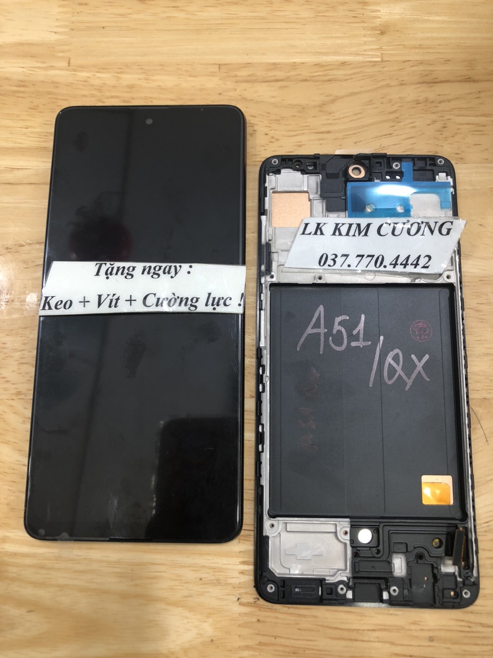 Màn hình tương thích samsung a51/ a515 - mã qx liền khung