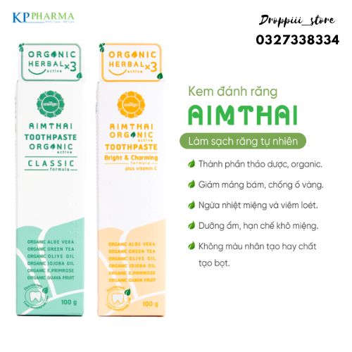 Kem Đánh Răng ORGANIC AIMTHAI