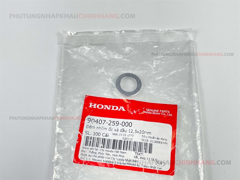 Lông đền ốc xả nhớt Honda 12mm
