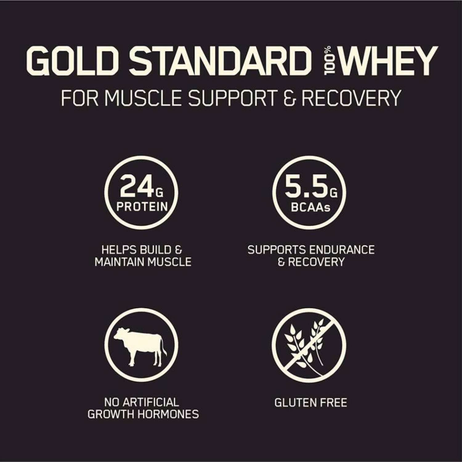 GOLD STANDARD 100% WHEY - SỮA PROTEIN ISOLATE HỖ TRỢ PHÁT TRIỂN CƠ BẮP (10 LBS)