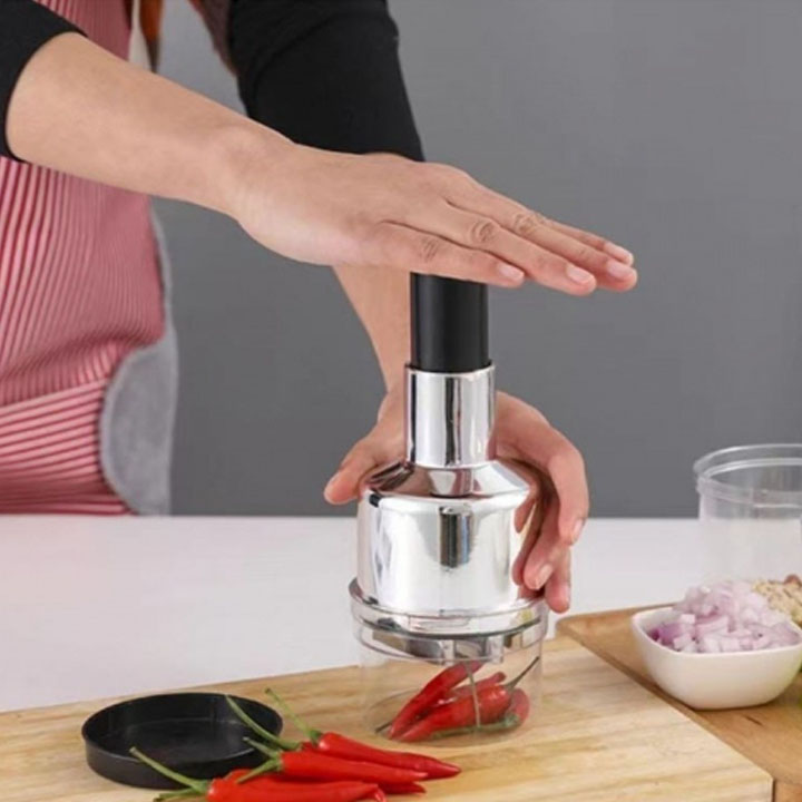 Dụng Cụ Dập, Xay Hành Tỏi, Ớt Nhà Bếp Inox , Dập Tỏi Nghiền Inox Cao Cấp Tiện Dụng, Dụng Cụ Dập Giã Hành Tỏi Inox Cầm Tay