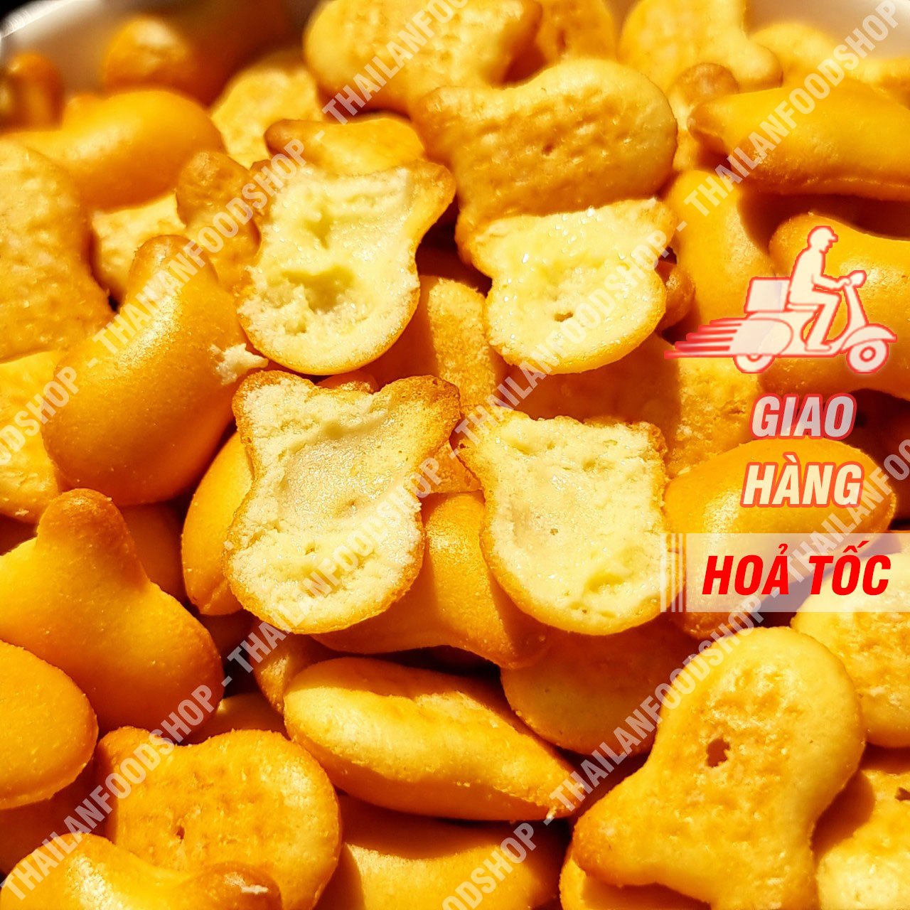 Bánh Gấu Nhân Kem Thiên Hồng - Hộp 500gr