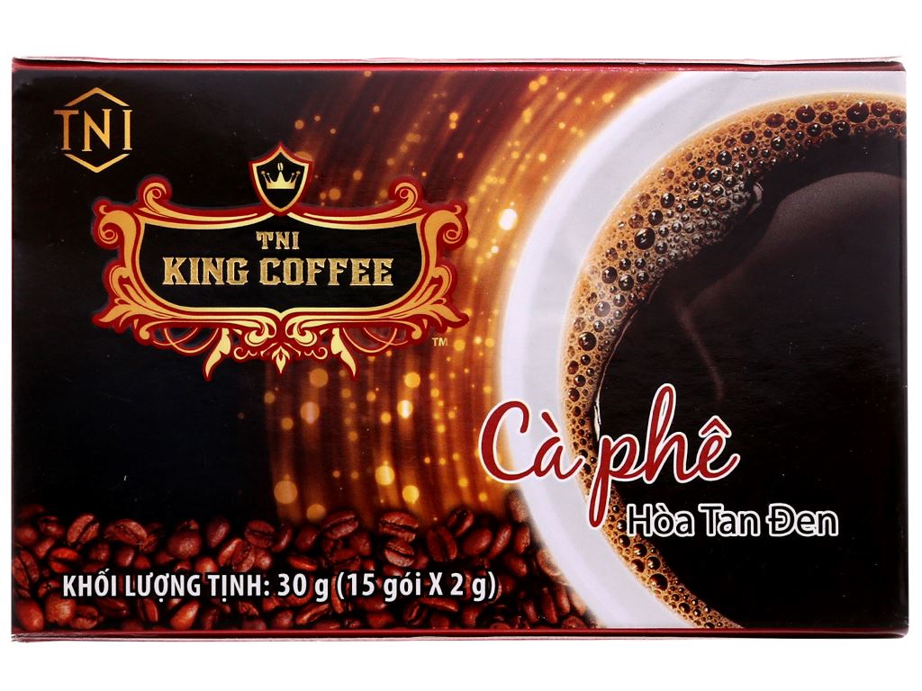 Cà phê đen TNI King Coffee 15 gói *2gr - 90491