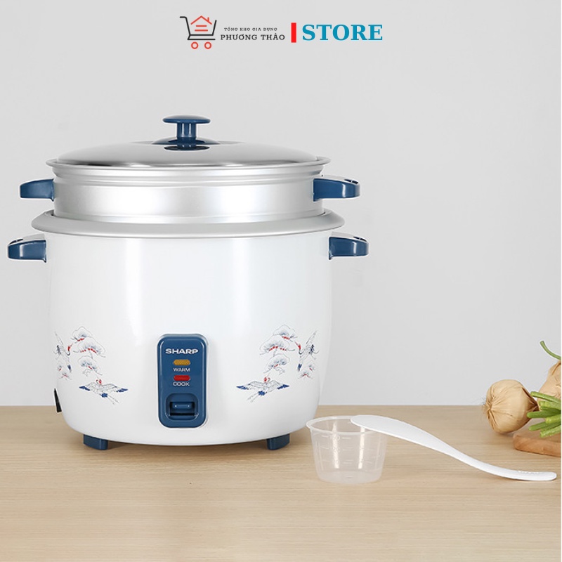 NỒI CƠM ĐIÊN SHARP 2.2L KÈM HẤP