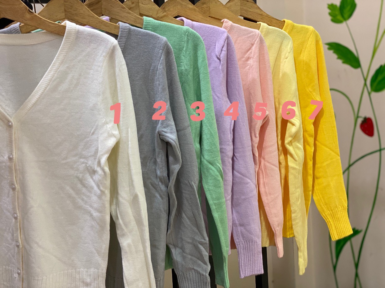 [HCM]Áo khoác len 7 nút- nhiều màu