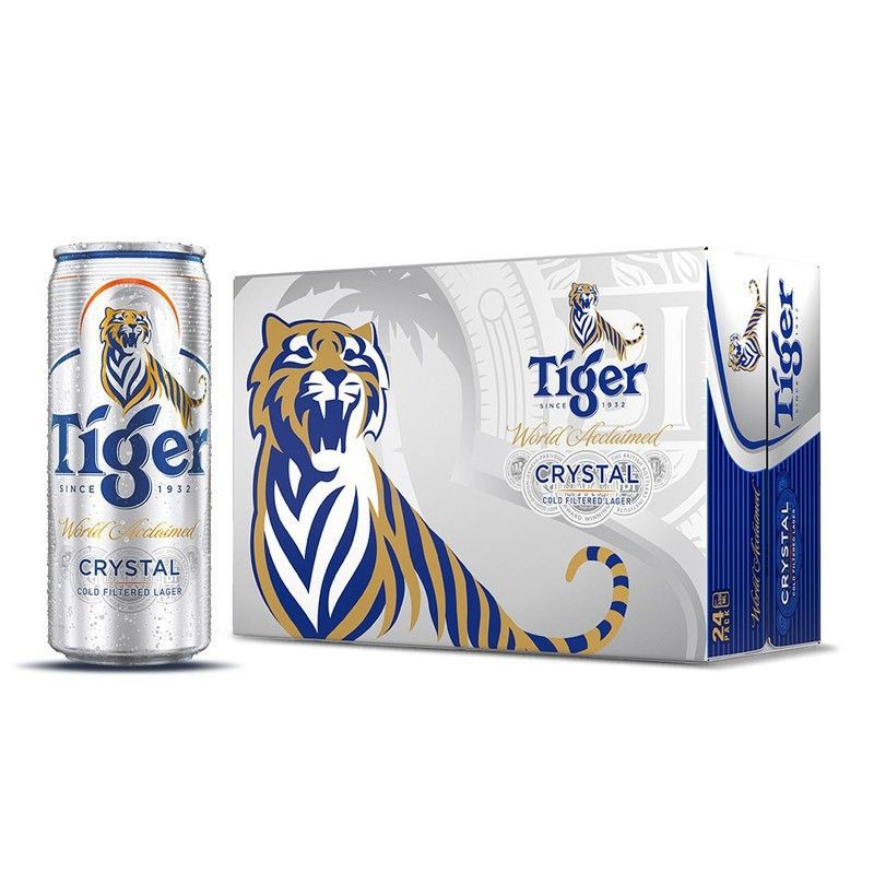 Bia Tiger Bạc thùng 24 lon cao