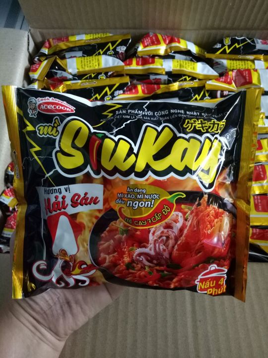 Thùng 24 gói mì hải sản SiuKay 128g