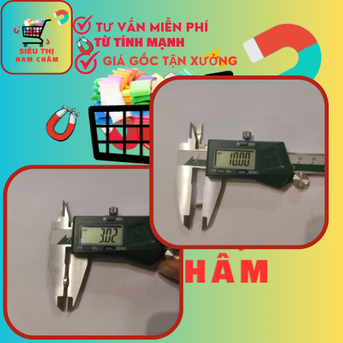 Nam Châm Đất Hiếm Tròn (Nhiều kích thước) lực từ N35