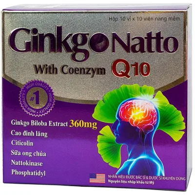Ginkgo Natto Q10 360mg ( hộp 100 viên )