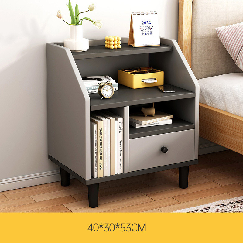 IMELON Buy 1 Get 1 Free gift ENTIRE STORE Simple bedside table Small modern rental room small rental room collects mini Nordic solid wood legs and shelves