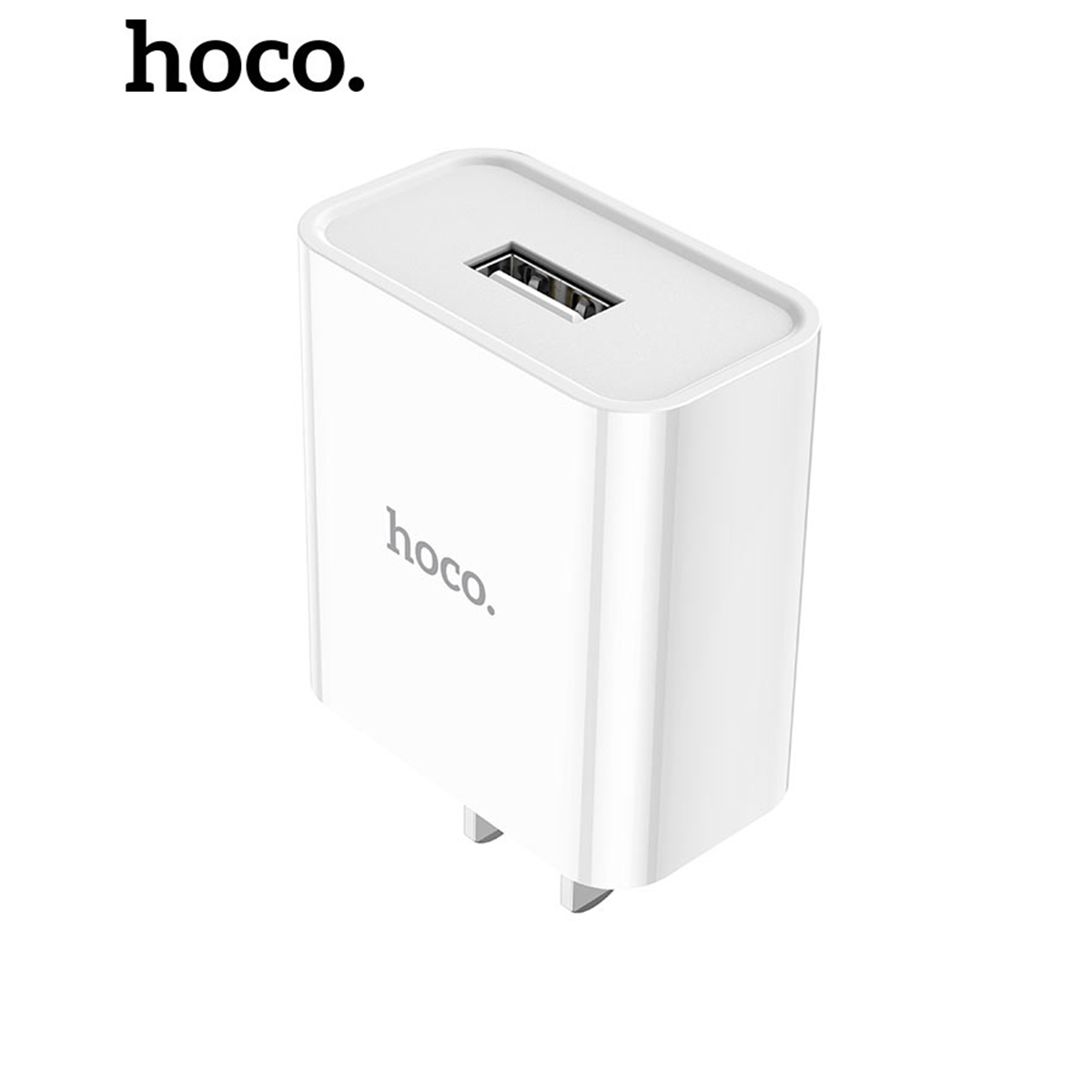 Củ sạc Hoco C81 cổng USB 2.1A, cóc sạc dùng cho iPhone, iPad, Android - Chính hãng