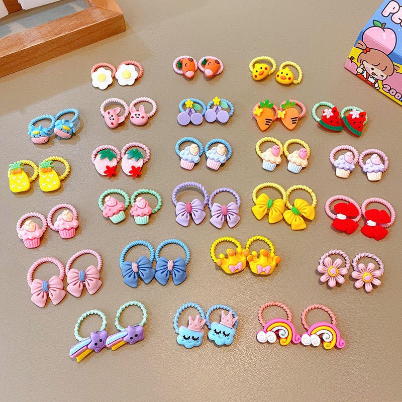 Set 10 cột tóc mẫu mới siêu yêu cho bé