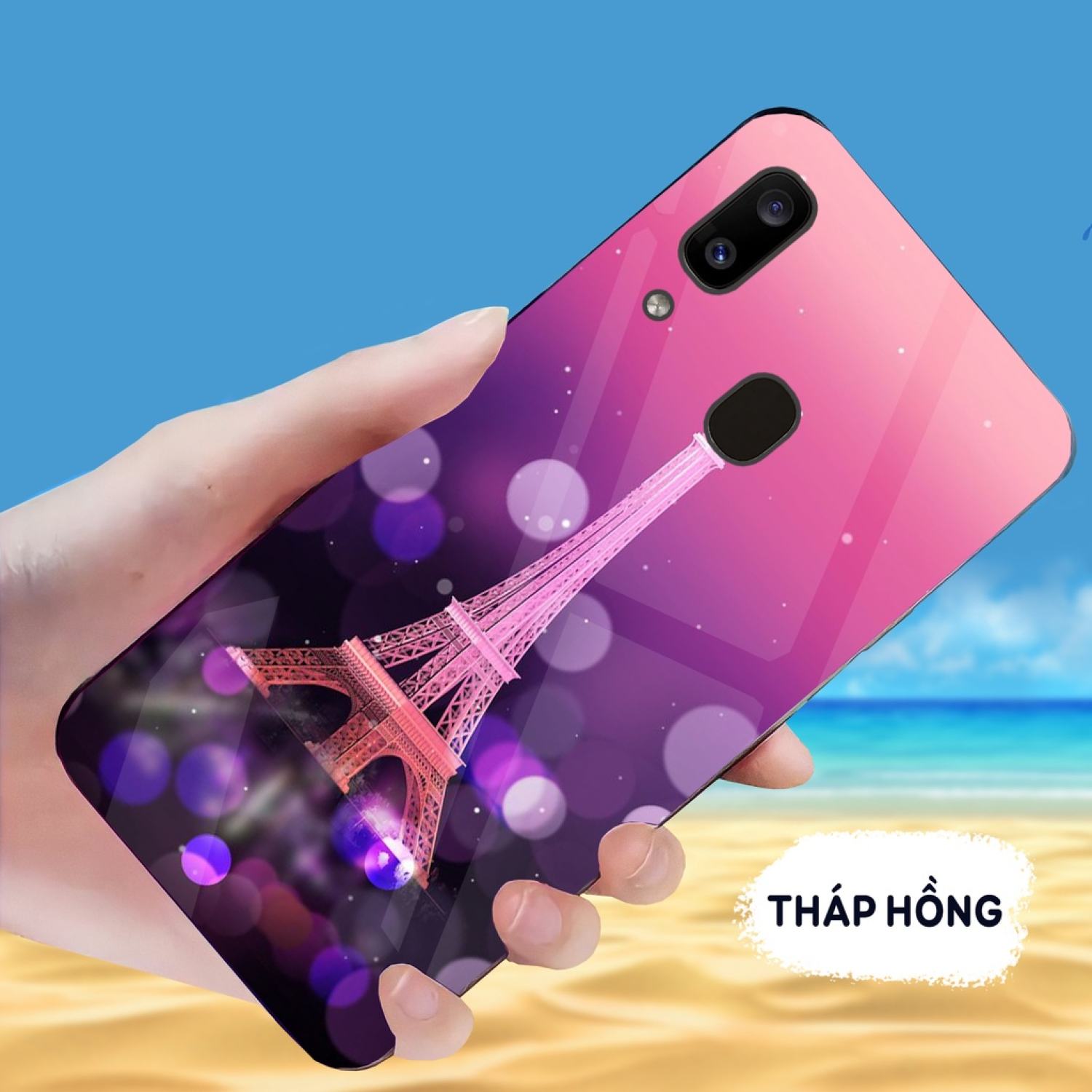Ốp lưng samsung galaxy a10, a20, a30, m20 mặt kính gương sáng bóng, thời trang