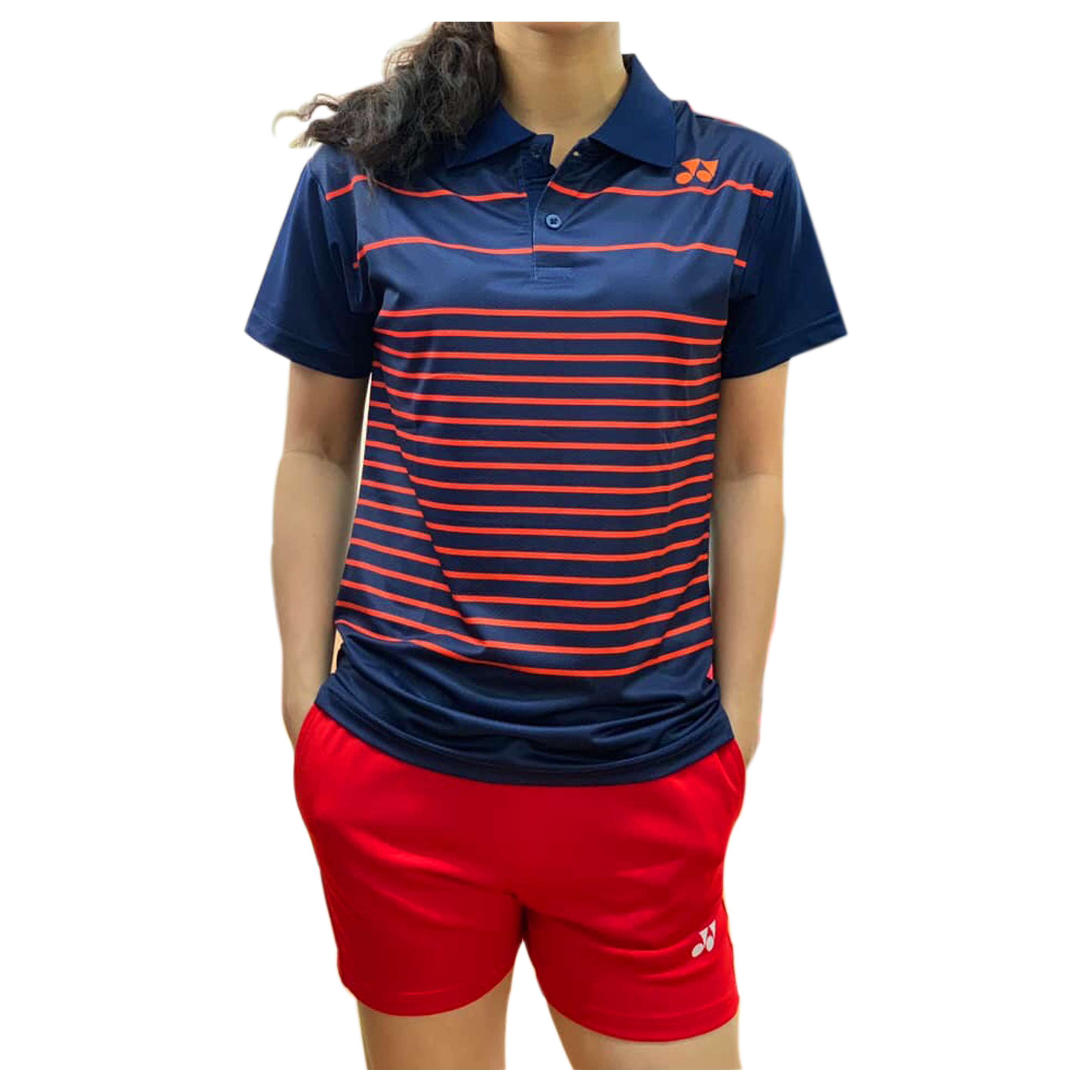 Áo cầu lông yonex cổ bẻ 2019 Nam nữ đen