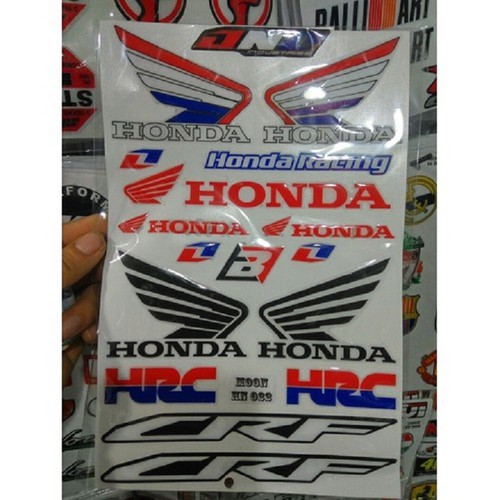 Bộ tem nổi Honda Racing boy - Vindecal BD