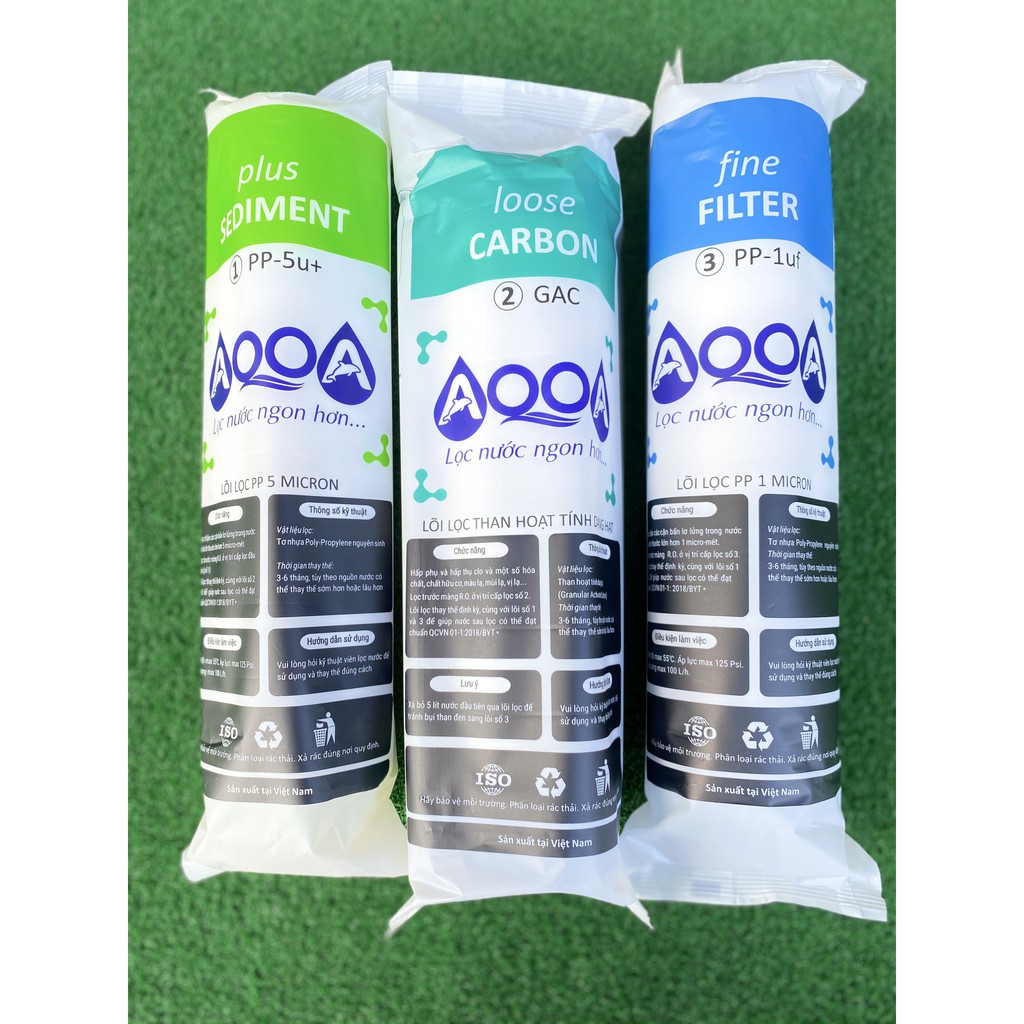 Lõi lọc thô 123 Aqua dùng cho tất cả máy lọc nước RO