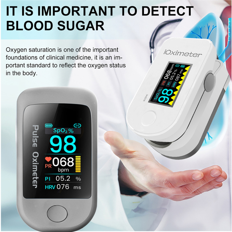 ( SIÊU HOT 2021 ) Máy Đo Nồng Độ Xung Ngón Tay Bluetooth Tiện Dụng Mini Máy Đo Nồng Độ Bão Hòa Oxy Trong Máu Nhịp Tim SpO2 PR PI HRV, Màn Hình LCD bán chạy