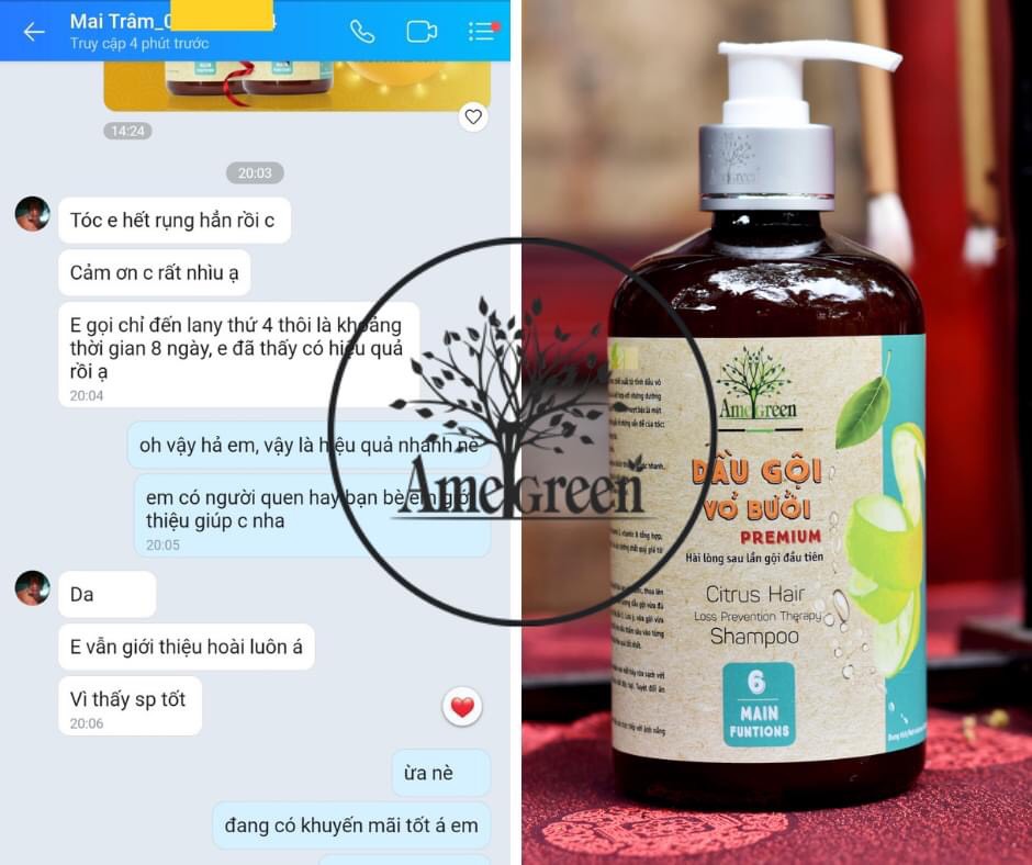 [HCM]Serum Tinh Dầu Vỏ Bưởi AmeGreen (100ml) – Premium