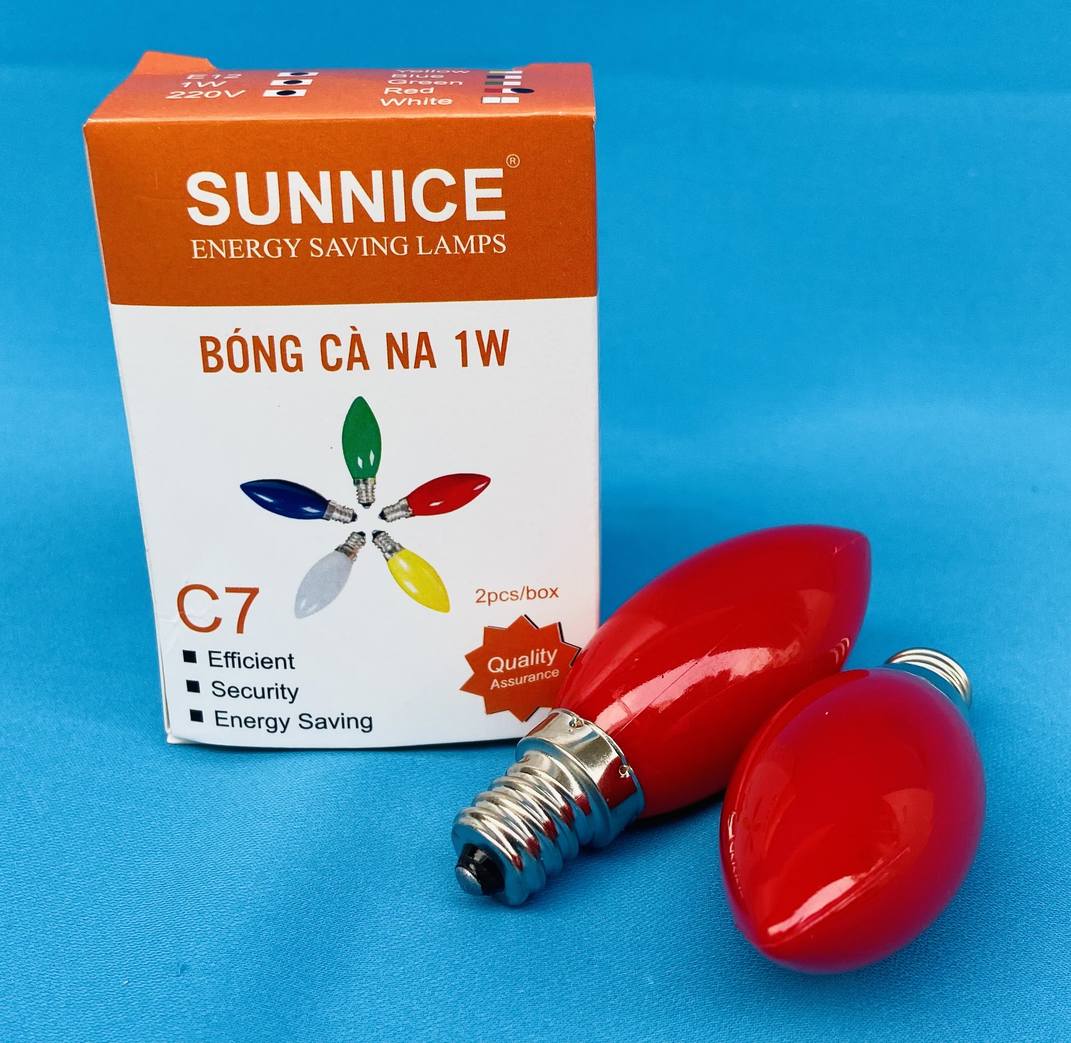 BÓNG LED CÀ NA 1W : 2 CÁI /1 HỘP