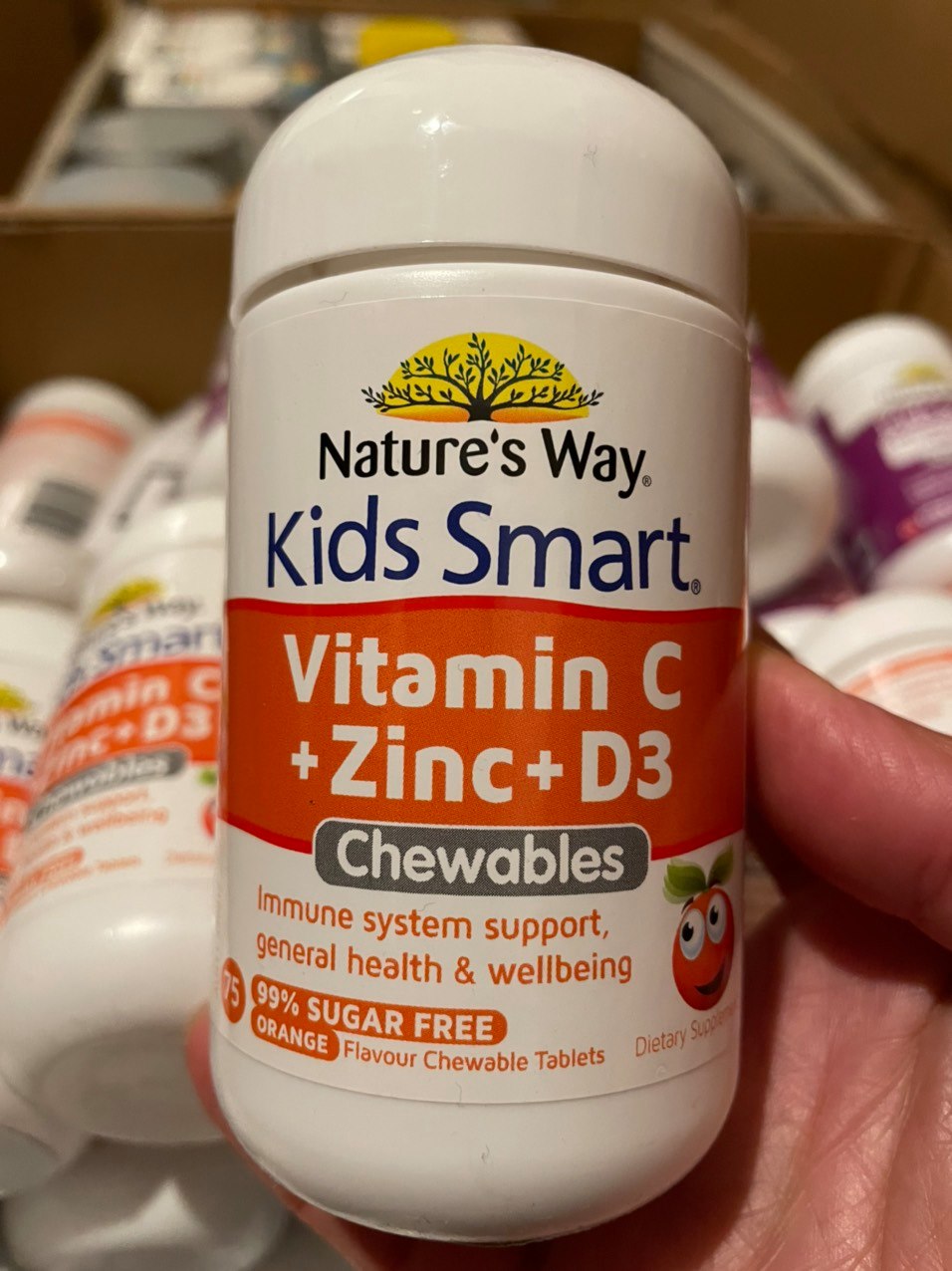 Nature's Way Kids Smart Vitamin C Zinc D3 Chewable