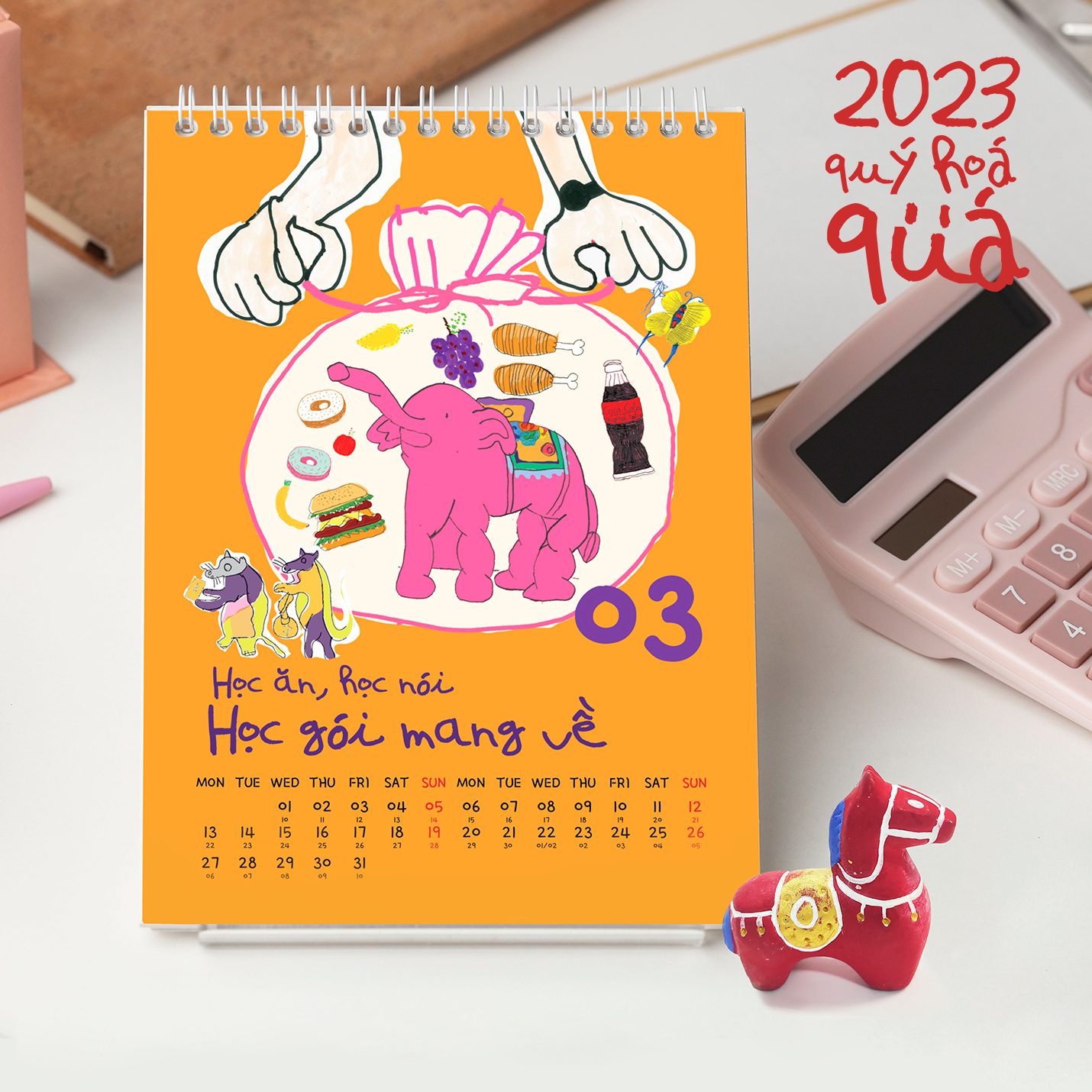 Lịch để bàn 2024 - Long Time (lâu rồi sao không) [Made by Tòhe] [Fsale]