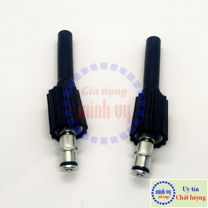 Bộ 2 đầu cos ren trong 22mm cốt 15 của dây xịt máy rửa xe mini gia đình (có kèm ống cao su bọc đầu)