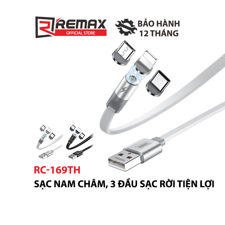 Cáp sạc nam châm đa năng Remax RC-169TH