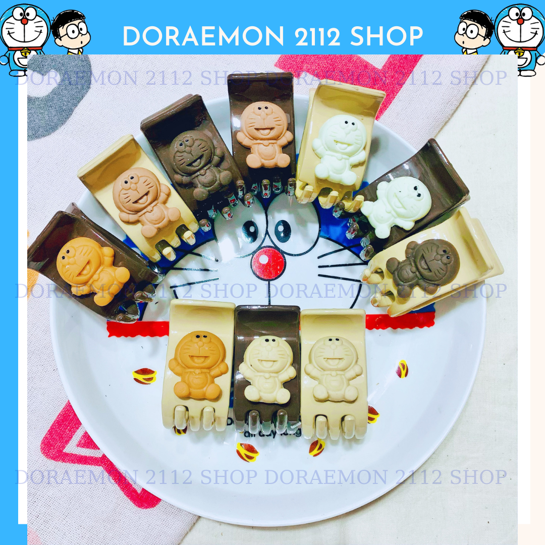 Kẹp tóc Doraemon Kẹp càng cua 5 răng 3 răng