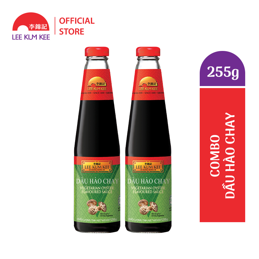 Combo 2 Dầu hào Chay Lee Kum Kee Vegeterian Oyster Flavoured Sauce 255g