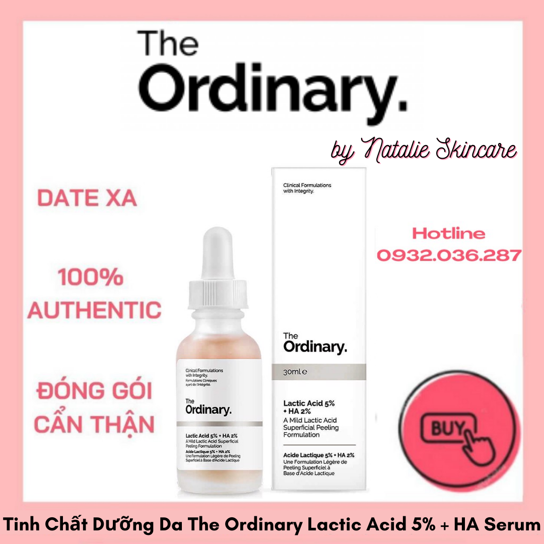 Tinh Chất Dưỡng Da The Ordinary Lactic Acid 5% + HA Serum