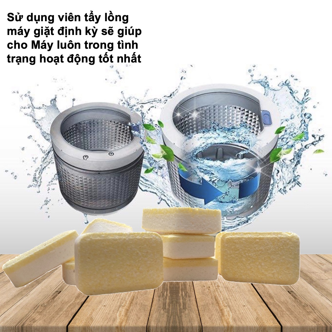 Viên Tẩy Tế Bào Chết Denkmit Multi-Power 2 Khử Mùi, Khử Vết Bám, Chống Bám Cặn - Gói 60 Viên