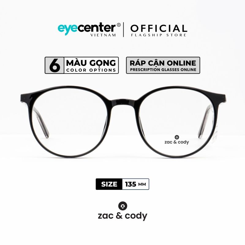 Giá bán Gọng kính cận nam nữ chính hãng ZAC & CODY C55 lõi thép chống gãy nhập khẩu by Eye Center Vietnam