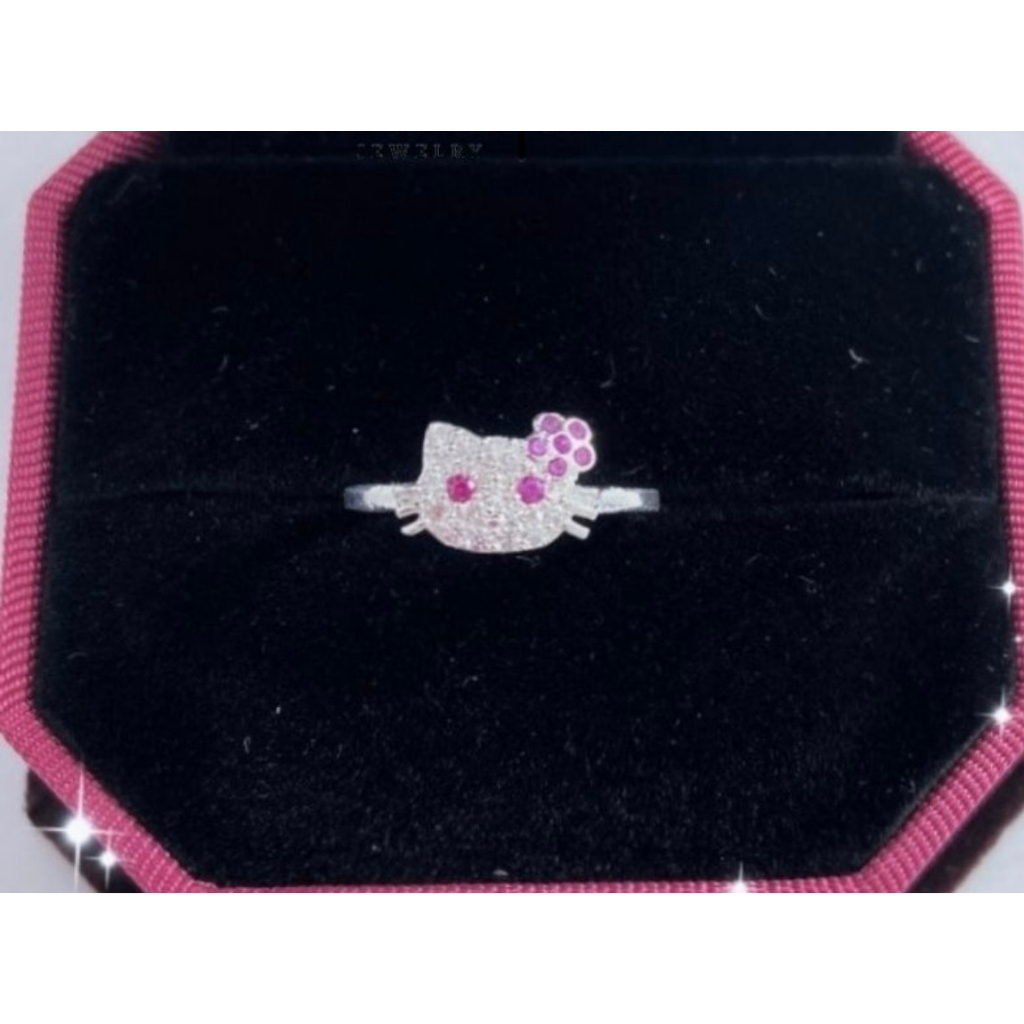 Nhẫn Cho Bé Gái Bạc 925 Hello Kitty Đính Đá - Trang Sức HVJ