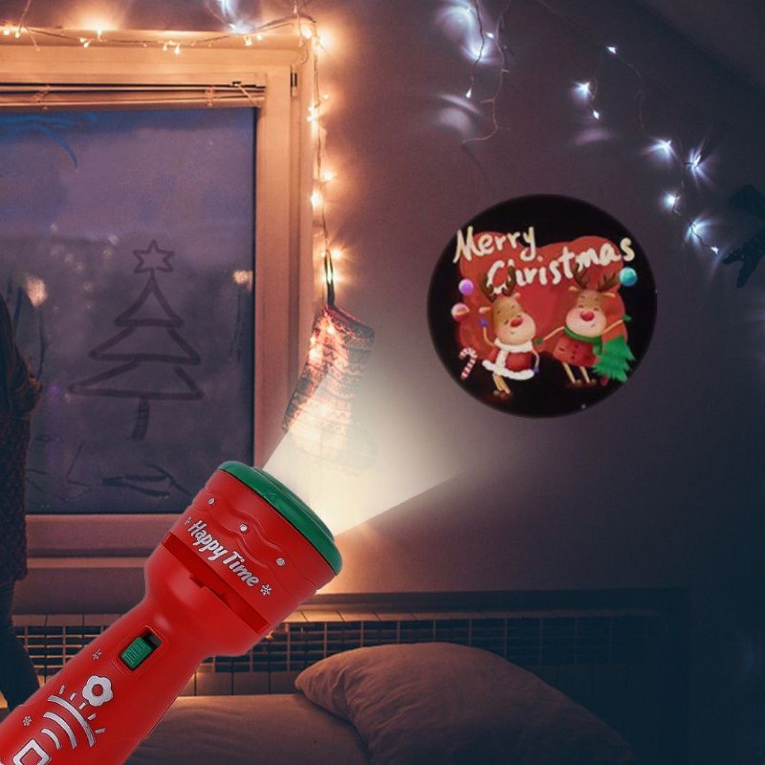 [QUÀ TẶNG] Đèn chiếu hình Noel