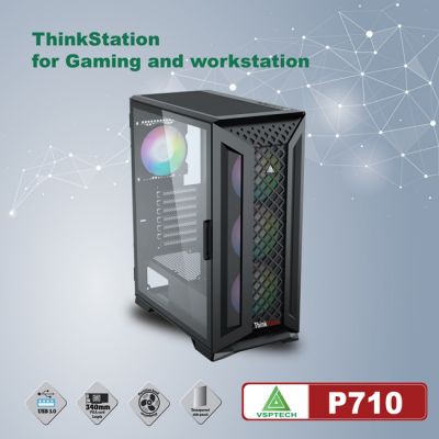 Vỏ case VSP P710 Chuẩn Full ATX (Không bao gồm Fan)
