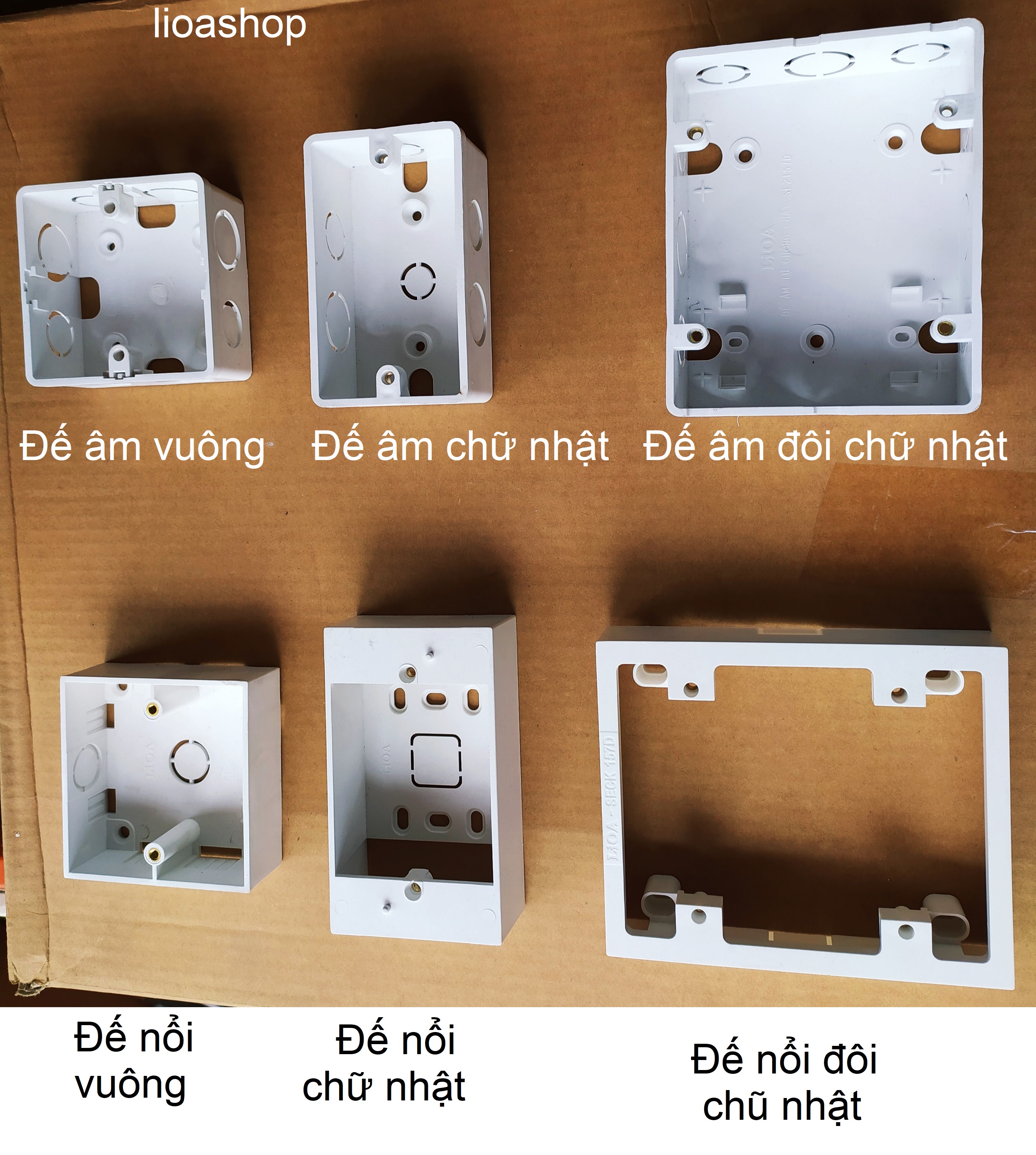 ĐẾ ÂM ĐÔI - ĐẾ NỔI  ĐÔI CHỮ NHẬT LiOA