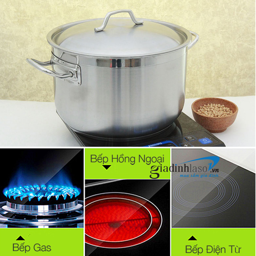 NỒI INOX 3 ĐÁY FIVESTAR 30CM