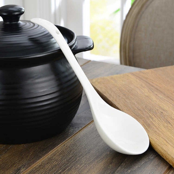 muỗng múc cơm canh sứ cao cấp thương hiệu Long Phương