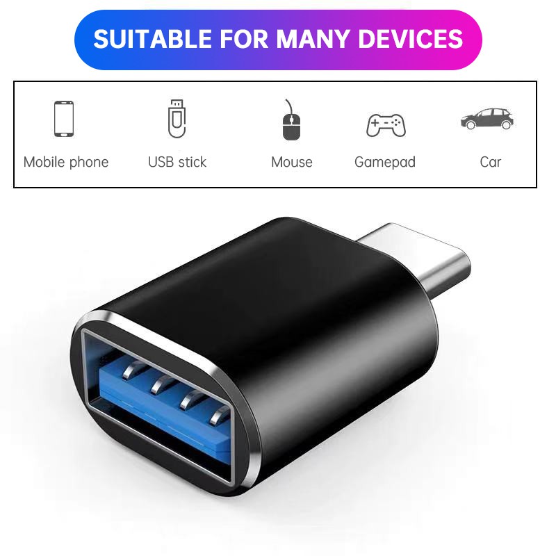 Đầu chuyển đổi USB OTG Type C sang USB 3.0 3.1 3.2 5Gbps 10Gbps Cho PC Điện Thoại Mac Laptop Máy Tính Bảng