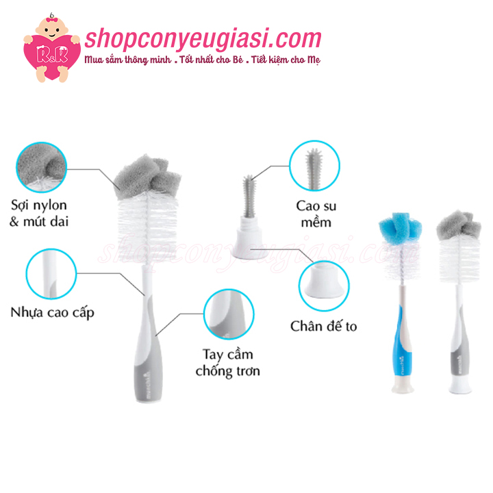 [HCM]Cọ Bình Sữa Có Mút Munchkin MK16020
