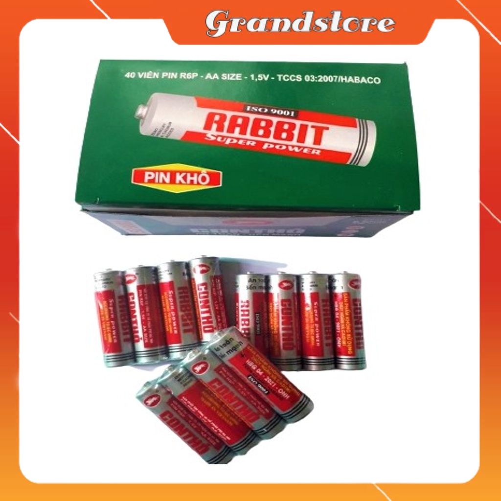 Combo 2 viên pin tiểu AA Con Ó Con Thỏ 1.5V đỏ không sạc dùng cho các thiết bị điện tử, đồ dùng, đồ chơi điều khiển