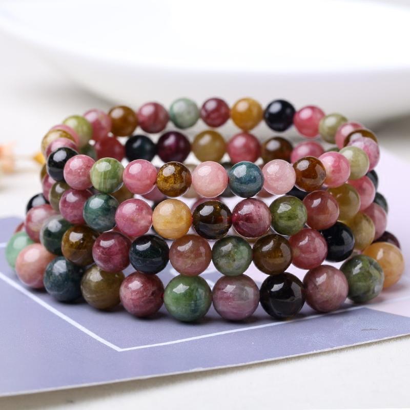 Vòng đá tourmaline 6 ly 8 ly 10 ly tự nhiên đã kiểm định chất lượng