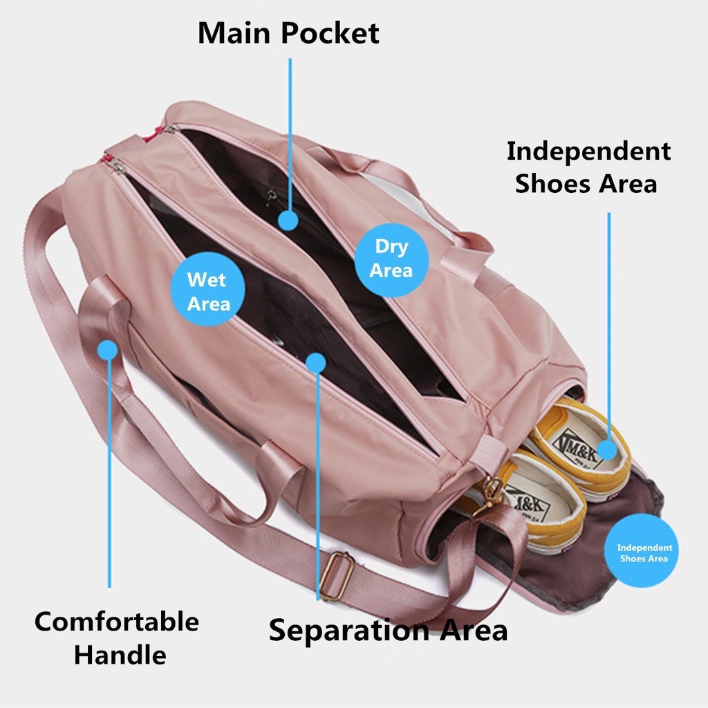 Túi Du Lịch Đa Năng Có Ngăn Để Giày BB312